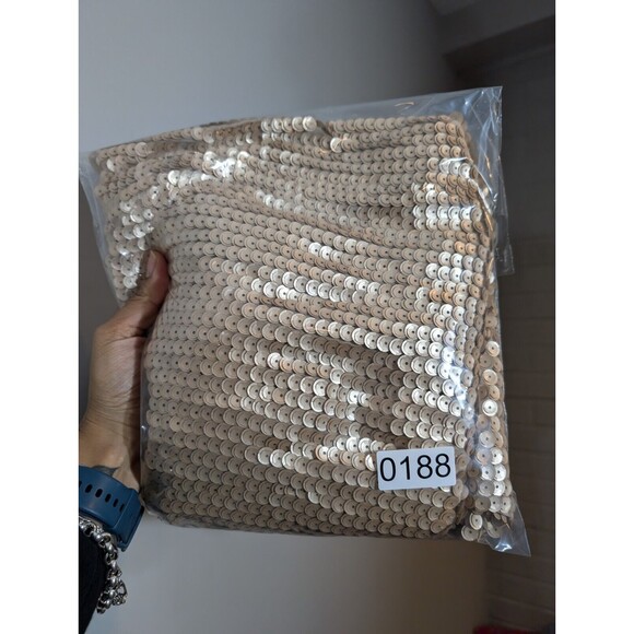 Nwt Express Dress Women Sz XS Gold Sequin Sleeveless Mini Party Cocktail - Picture 10 of 10